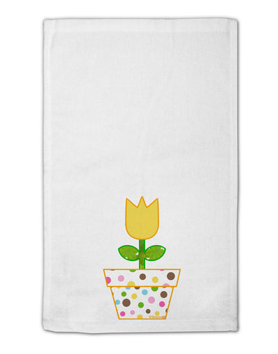 Easter Tulip Design - Yellow 11&#x22;x18&#x22; Dish Fingertip Towel by TooLoud-Fingertip Towel-TooLoud-White-Davson Sales