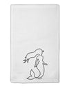 Mermaid Outline 11&#x22;x18&#x22; Dish Fingertip Towel-Fingertip Towel-TooLoud-White-Davson Sales