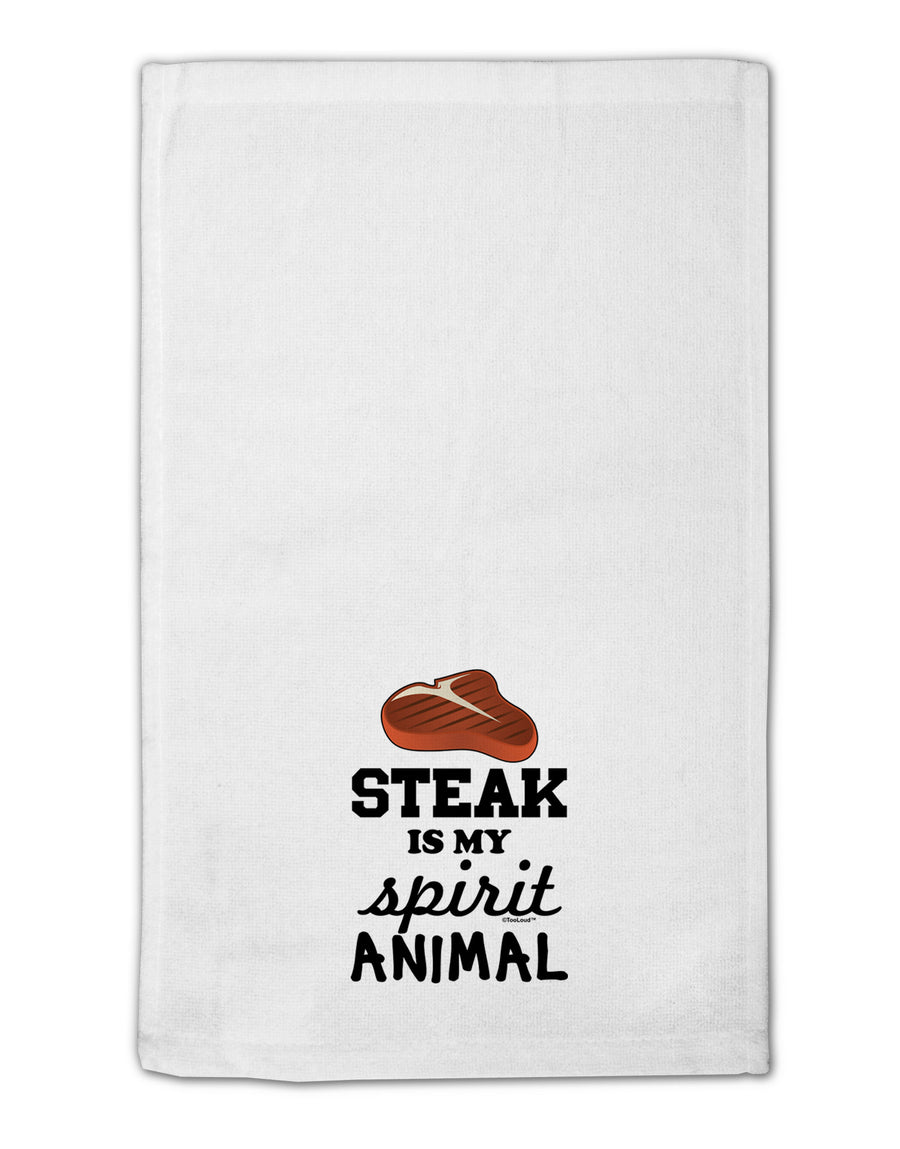 Steak Is My Spirit Animal 11&#x22;x18&#x22; Dish Fingertip Towel-Fingertip Towel-TooLoud-White-Davson Sales