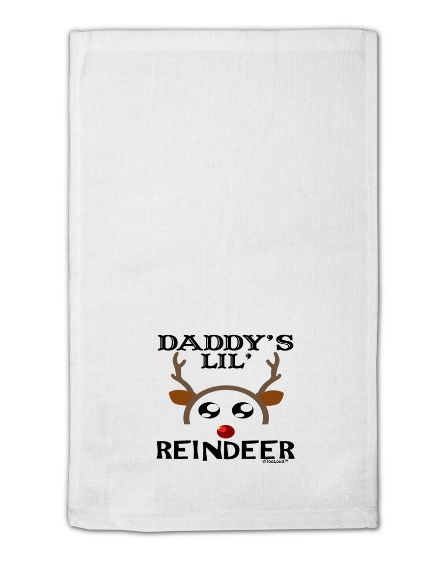 Daddy's Lil Reindeer Boy 11&#x22;x18&#x22; Dish Fingertip Towel-Fingertip Towel-TooLoud-White-Davson Sales