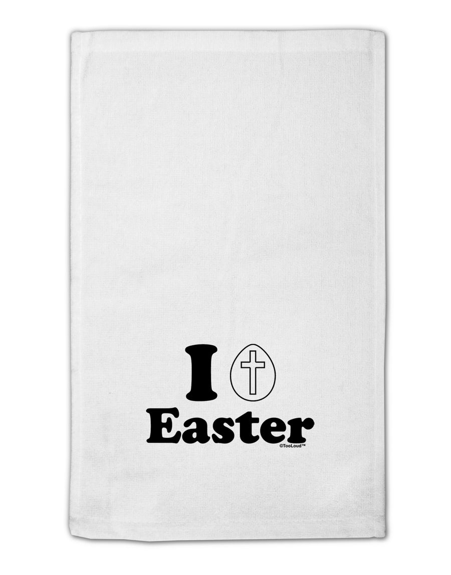 I Egg Cross Easter Design 11&#x22;x18&#x22; Dish Fingertip Towel by TooLoud-Fingertip Towel-TooLoud-White-Davson Sales