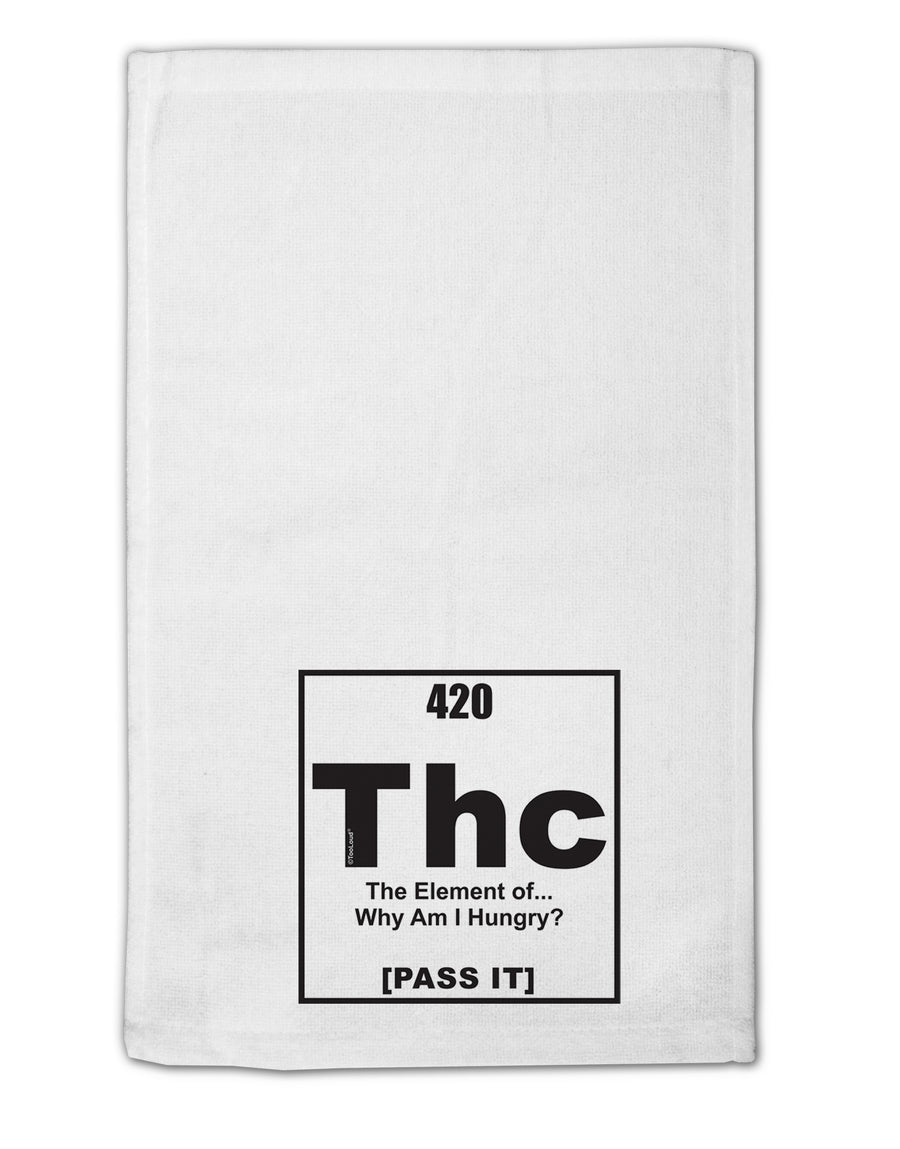 420 Element THC Funny Stoner 11&#x22;x18&#x22; Dish Fingertip Towel by TooLoud-Fingertip Towel-TooLoud-White-Davson Sales