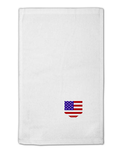 American Flag Faux Pocket Design 11&#x22;x18&#x22; Dish Fingertip Towel by TooLoud-Fingertip Towel-TooLoud-White-Davson Sales