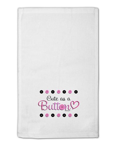 Cute As A Button 11&#x22;x18&#x22; Dish Fingertip Towel-Fingertip Towel-TooLoud-White-Davson Sales