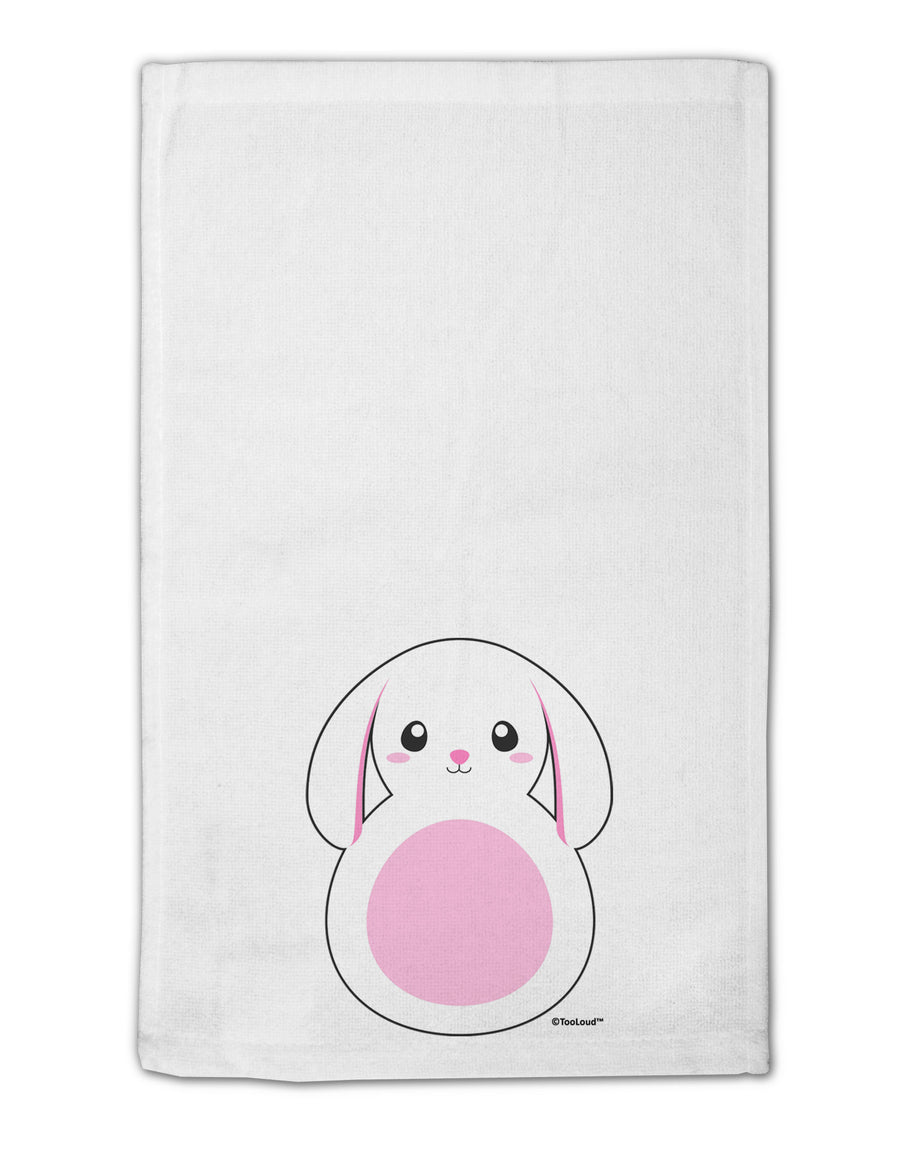 TooLoud Cute Bunny with Floppy Ears - Pink 11&#x22;x18&#x22; Dish Fingertip Towel-Fingertip Towel-TooLoud-White-Davson Sales