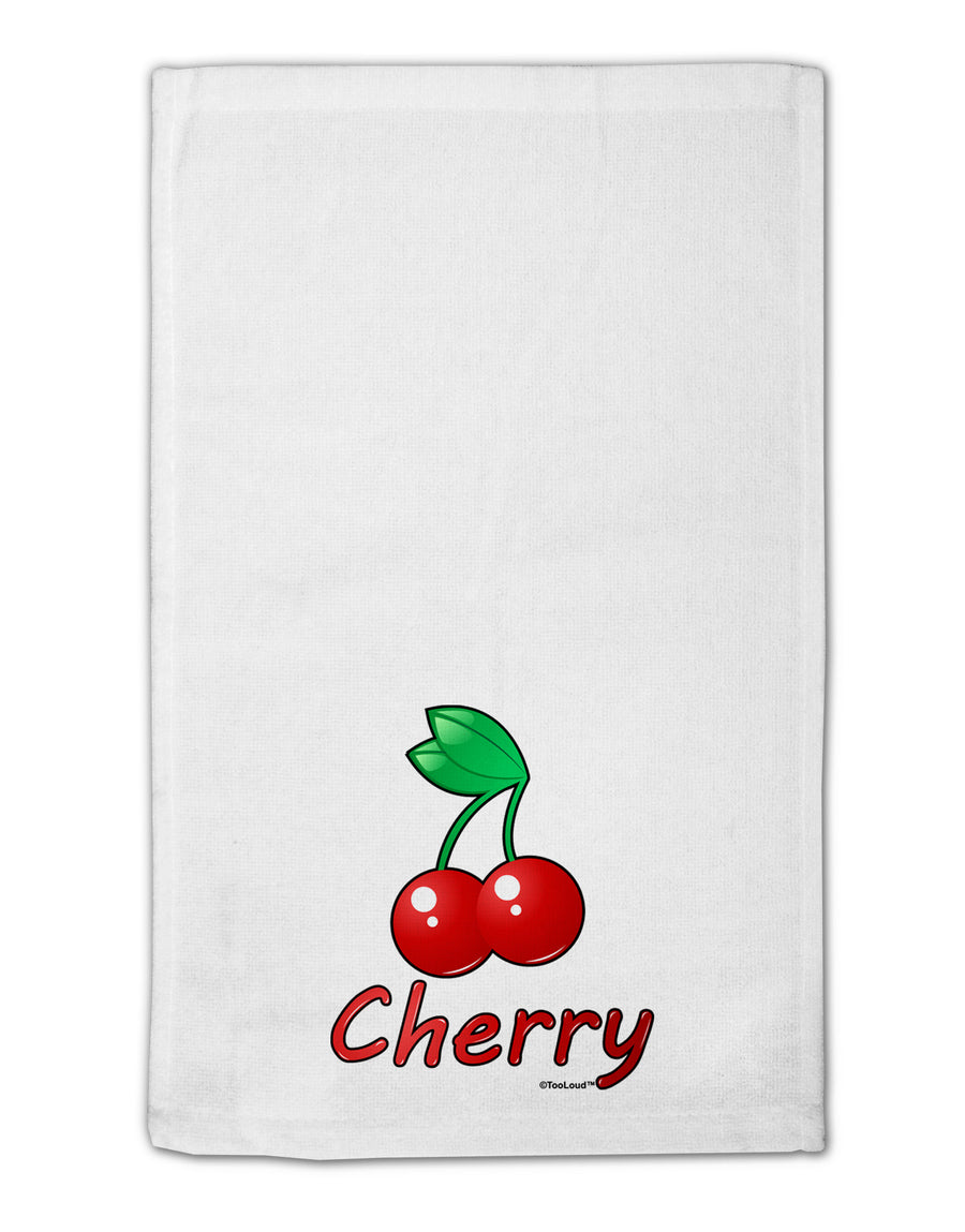 Cherry Text 11&#x22;x18&#x22; Dish Fingertip Towel-Fingertip Towel-TooLoud-White-Davson Sales