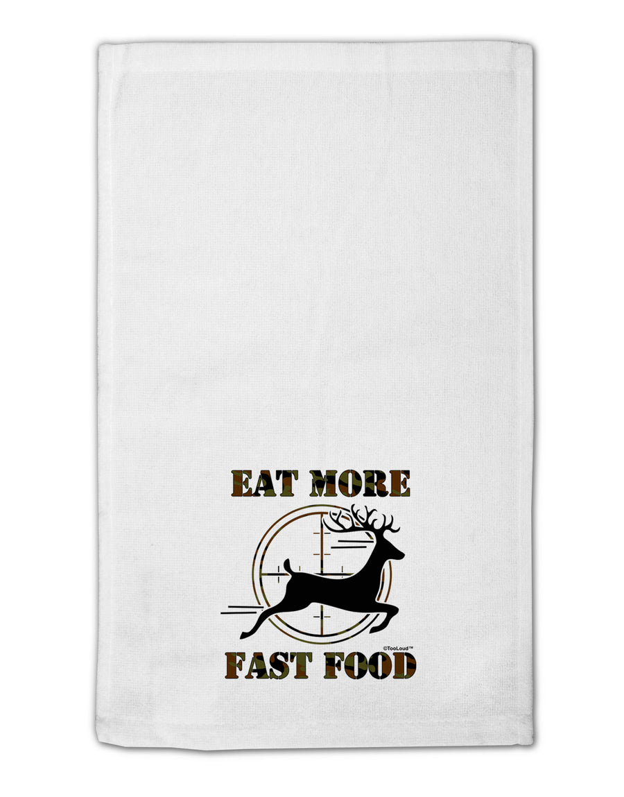 Eat More Fast Food - Deer 11&#x22;x18&#x22; Dish Fingertip Towel-Fingertip Towel-TooLoud-White-Davson Sales