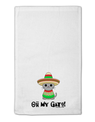 Oh My Gato - Cinco De Mayo 11&#x22;x18&#x22; Dish Fingertip Towel by TooLoud-Fingertip Towel-TooLoud-White-Davson Sales