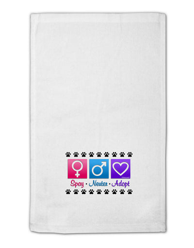 Spay Neuter Adopt 11&#x22;x18&#x22; Dish Fingertip Towel-Fingertip Towel-TooLoud-White-Davson Sales