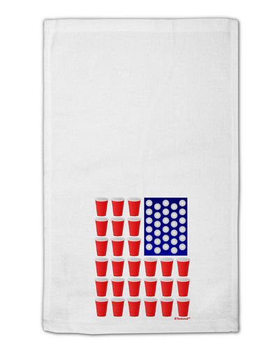 Beer Pong Flag 11&#x22;x18&#x22; Dish Fingertip Towel-Fingertip Towel-TooLoud-White-Davson Sales