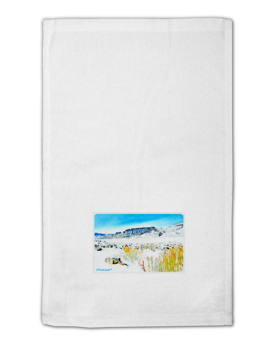 CO Snow Scene Watercolor 11&#x22;x18&#x22; Dish Fingertip Towel-Fingertip Towel-TooLoud-White-Davson Sales