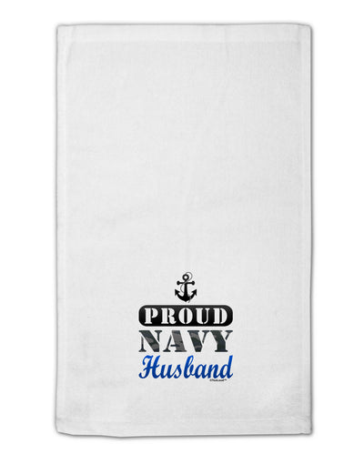 Proud Navy Husband 11&#x22;x18&#x22; Dish Fingertip Towel-Fingertip Towel-TooLoud-White-Davson Sales