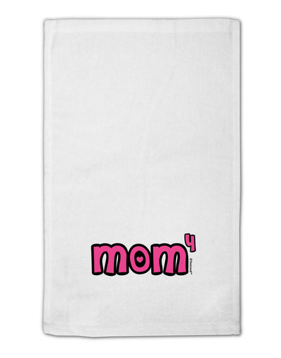 Mom to the Fourth Power - Cute Mom of 4 Design 11&#x22;x18&#x22; Dish Fingertip Towel by TooLoud-Fingertip Towel-TooLoud-White-Davson Sales