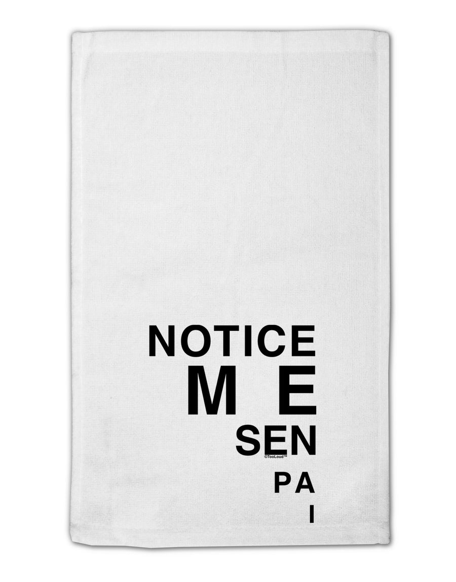 Notice Me Senpai Triangle Text 11&#x22;x18&#x22; Dish Fingertip Towel-Fingertip Towel-TooLoud-White-Davson Sales