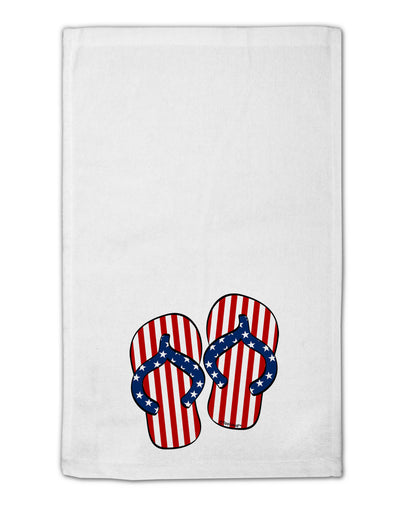 Stars and Stripes Flip Flops 11&#x22;x18&#x22; Dish Fingertip Towel-Fingertip Towel-TooLoud-White-Davson Sales