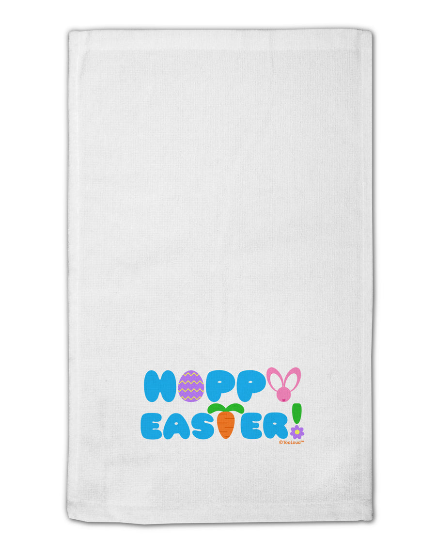 Cute Decorative Hoppy Easter Design 11&#x22;x18&#x22; Dish Fingertip Towel by TooLoud-Fingertip Towel-TooLoud-White-Davson Sales