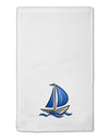 Blue Sailboat 11&#x22;x18&#x22; Dish Fingertip Towel-Fingertip Towel-TooLoud-White-Davson Sales