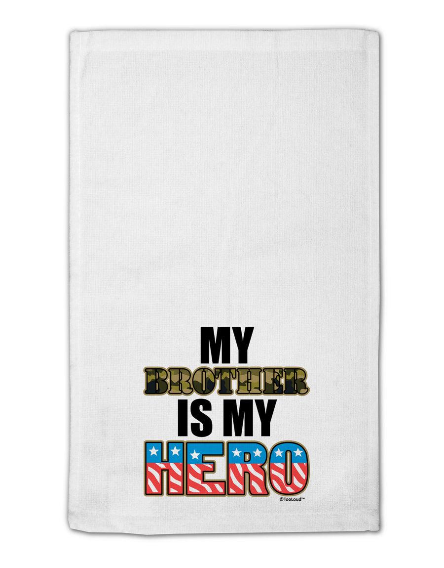 My Brother is My Hero - Armed Forces 11&#x22;x18&#x22; Dish Fingertip Towel by TooLoud-Fingertip Towel-TooLoud-White-Davson Sales