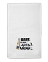 Beer Is My Spirit Animal 11&#x22;x18&#x22; Dish Fingertip Towel-Fingertip Towel-TooLoud-White-Davson Sales