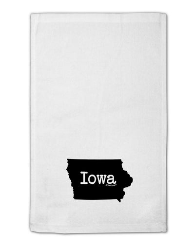 Iowa - United States Shape 11&#x22;x18&#x22; Dish Fingertip Towel-Fingertip Towel-TooLoud-White-Davson Sales