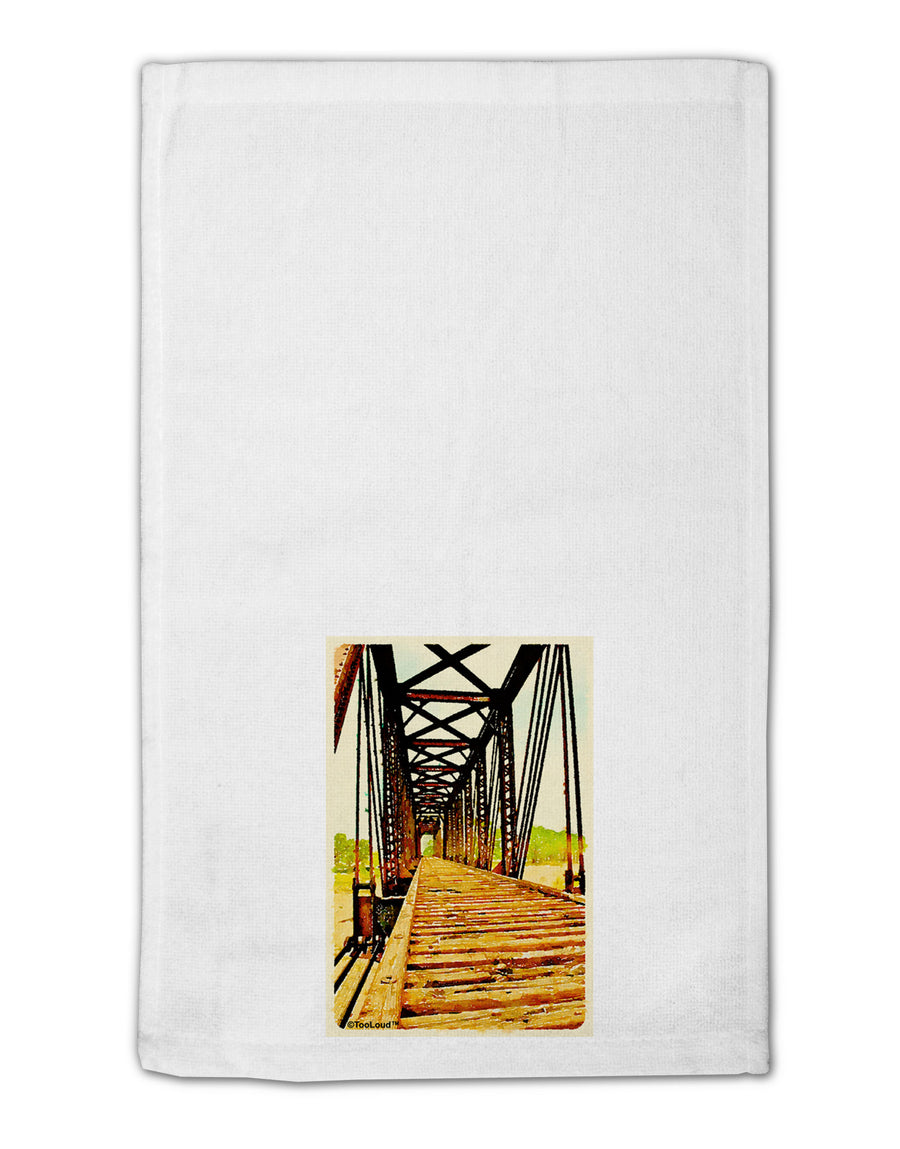 Colorado Bridge Watercolor 11&#x22;x18&#x22; Dish Fingertip Towel-Fingertip Towel-TooLoud-White-Davson Sales