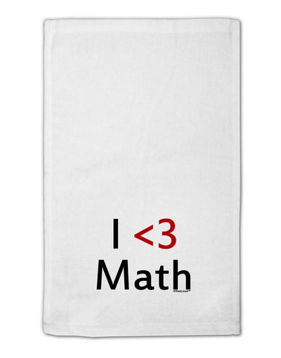 I Heart Math 11&#x22;x18&#x22; Dish Fingertip Towel by TooLoud-Fingertip Towel-TooLoud-White-Davson Sales