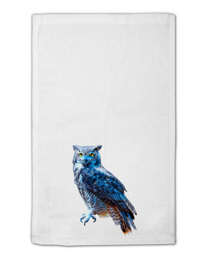 Colorful Great Horned Owl 11&#x22;x18&#x22; Dish Fingertip Towel-Fingertip Towel-TooLoud-White-Davson Sales