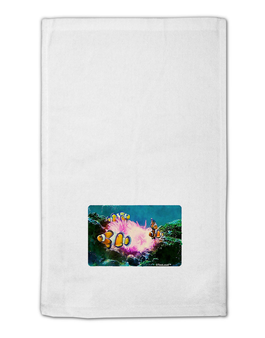 Clownfish Watercolor 11&#x22;x18&#x22; Dish Fingertip Towel-Fingertip Towel-TooLoud-White-Davson Sales