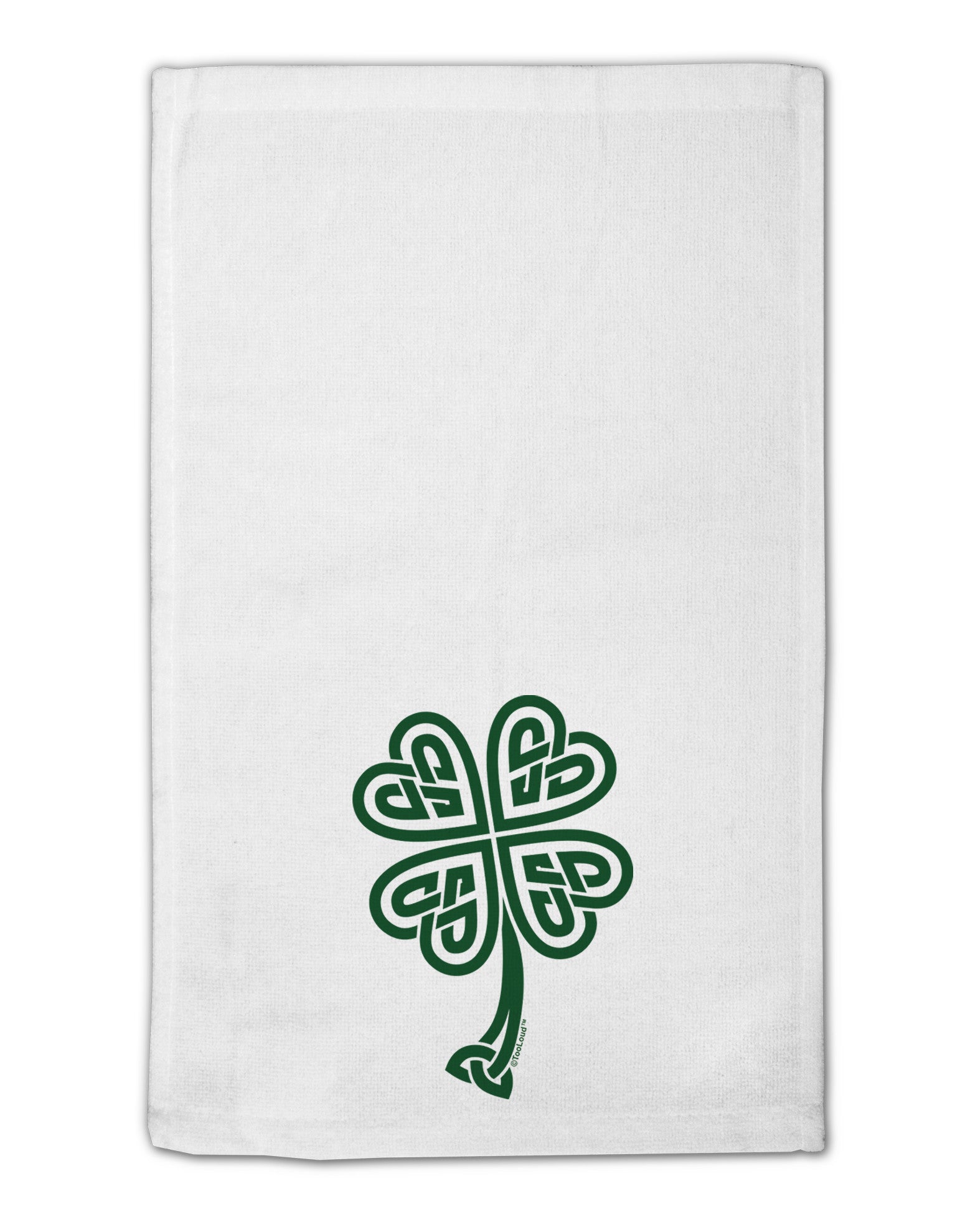 Celtic Knot 4 Leaf Clover St Patricks 11&#x22;x18&#x22; Dish Fingertip Towel-Fingertip Towel-TooLoud-White-Davson Sales