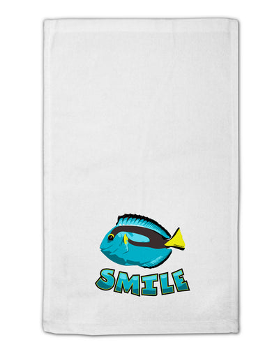 Blue Tang Fish - Smile 11&#x22;x18&#x22; Dish Fingertip Towel-Fingertip Towel-TooLoud-White-Davson Sales