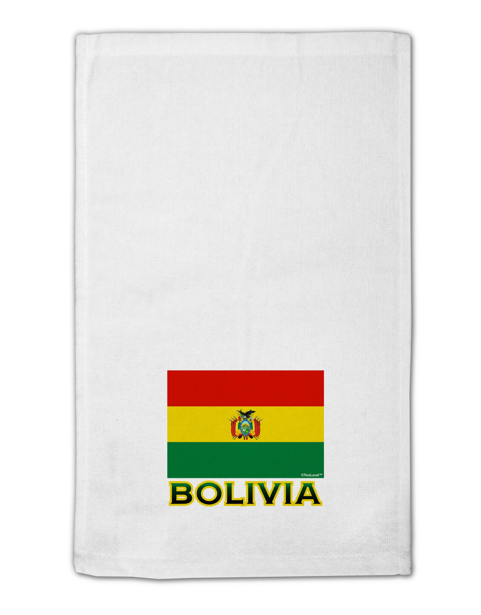 Bolivia Flag 11&#x22;x18&#x22; Dish Fingertip Towel-Fingertip Towel-TooLoud-White-Davson Sales