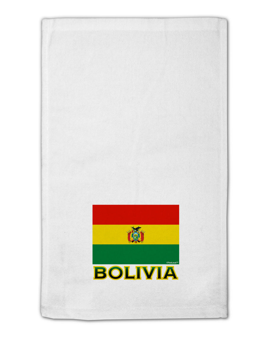 Bolivia Flag 11&#x22;x18&#x22; Dish Fingertip Towel-Fingertip Towel-TooLoud-White-Davson Sales