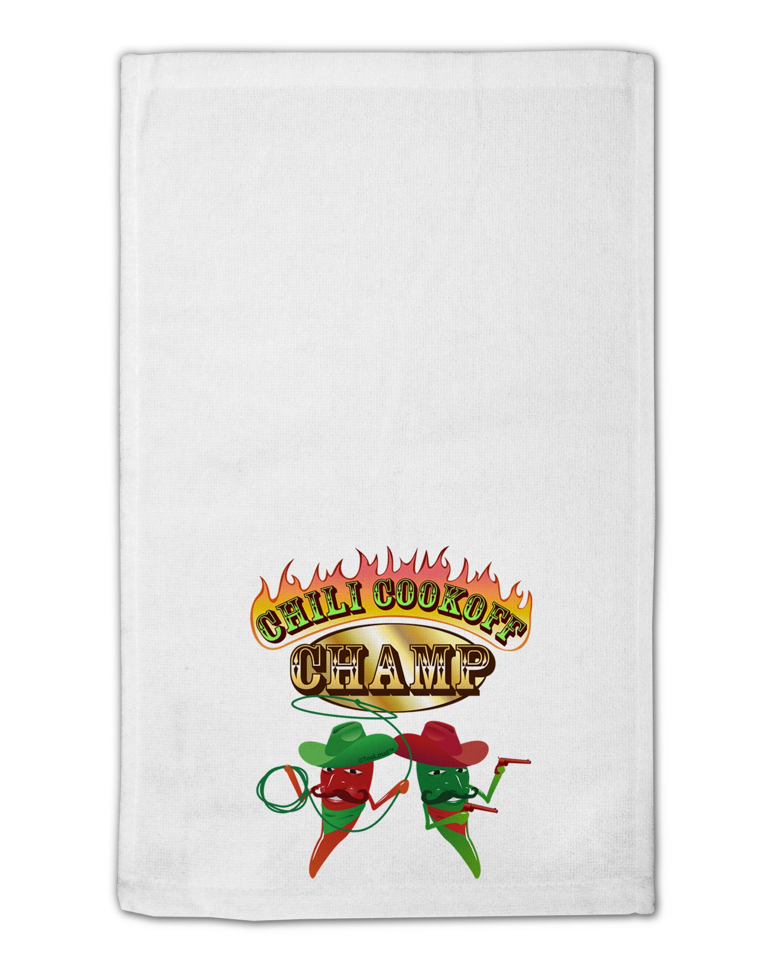 Cowboy Chili Cookoff Champ 11&#x22;x18&#x22; Dish Fingertip Towel-Fingertip Towel-TooLoud-White-Davson Sales