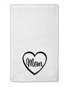 Mom Heart Design 11&#x22;x18&#x22; Dish Fingertip Towel by TooLoud-Fingertip Towel-TooLoud-White-Davson Sales