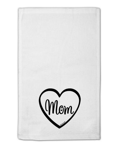 Mom Heart Design 11&#x22;x18&#x22; Dish Fingertip Towel by TooLoud-Fingertip Towel-TooLoud-White-Davson Sales