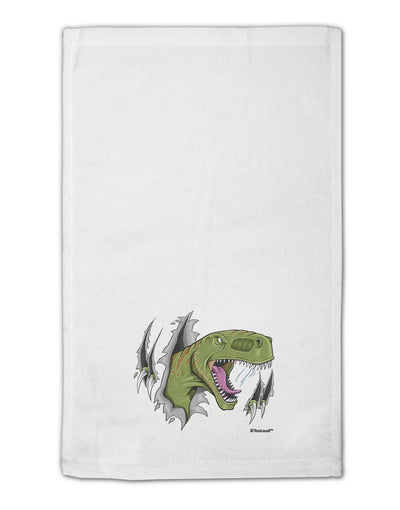 Green Dinosaur Breaking Free 11&#x22;x18&#x22; Dish Fingertip Towel by TooLoud-Fingertip Towel-TooLoud-White-Davson Sales