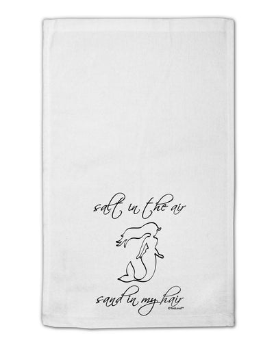 Salt in the Air Sand in My Hair - Mermaid 11&#x22;x18&#x22; Dish Fingertip Towel-Fingertip Towel-TooLoud-White-Davson Sales