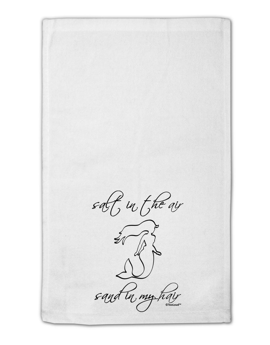 Salt in the Air Sand in My Hair - Mermaid 11&#x22;x18&#x22; Dish Fingertip Towel-Fingertip Towel-TooLoud-White-Davson Sales