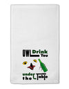 Owl Drink You Under the Table 11&#x22;x18&#x22; Dish Fingertip Towel-Fingertip Towel-TooLoud-White-Davson Sales