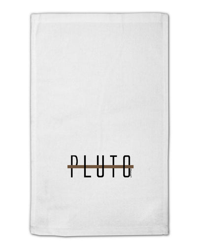 Planet Pluto Text Only 11&#x22;x18&#x22; Dish Fingertip Towel by TooLoud-Fingertip Towel-TooLoud-White-Davson Sales