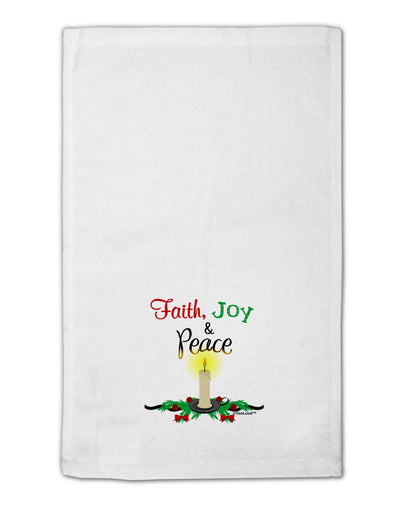 Christmas Candle with Text 11&#x22;x18&#x22; Dish Fingertip Towel-Fingertip Towel-TooLoud-White-Davson Sales