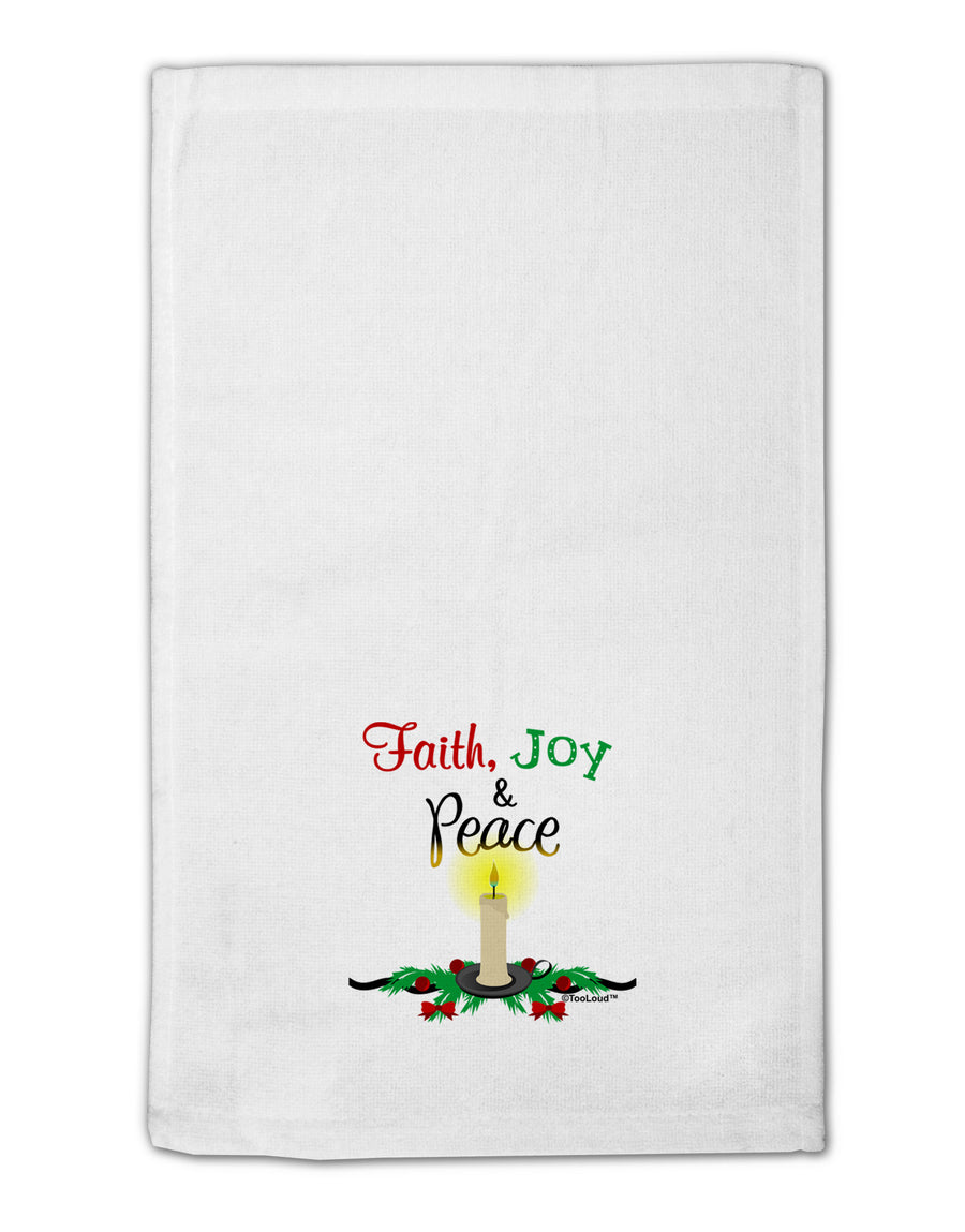 Christmas Candle with Text 11&#x22;x18&#x22; Dish Fingertip Towel-Fingertip Towel-TooLoud-White-Davson Sales