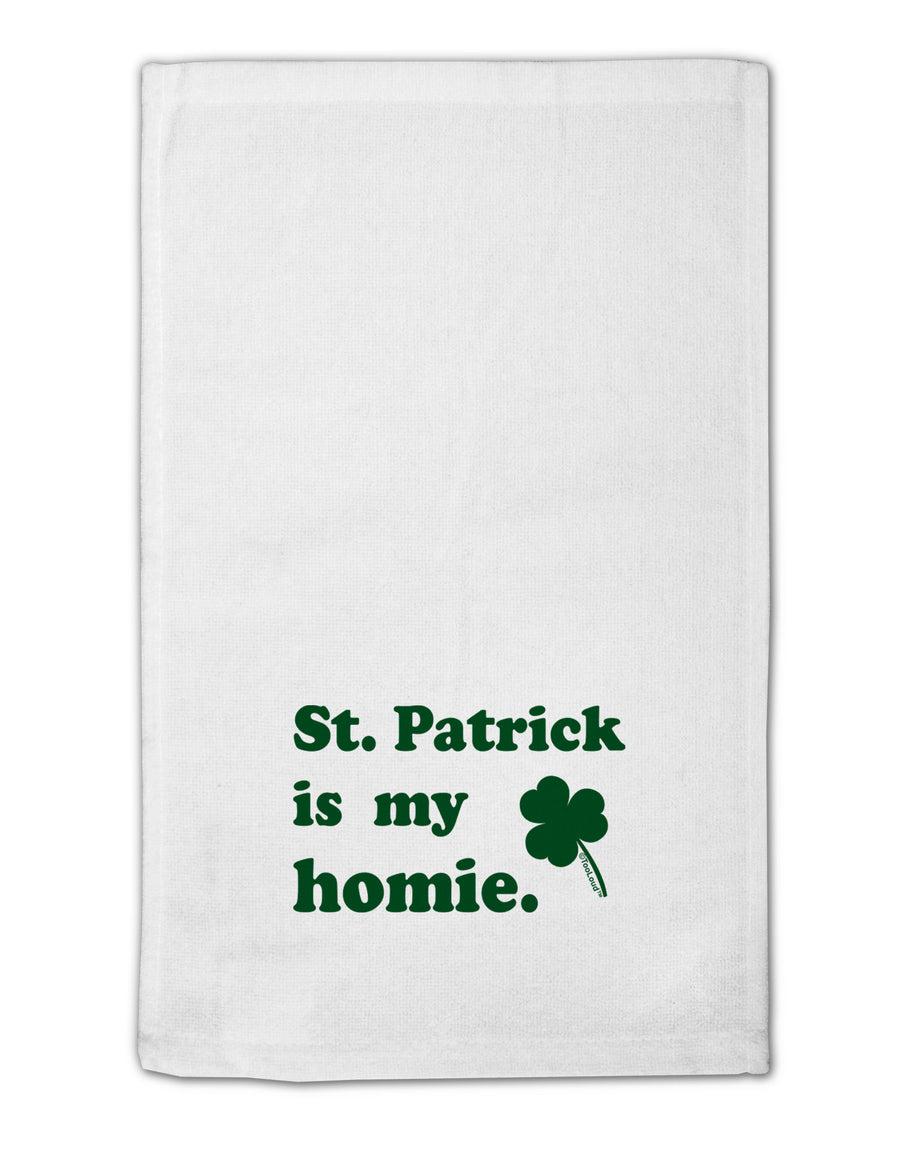 St Patrick is my Homie 11&#x22;x18&#x22; Dish Fingertip Towel-Fingertip Towel-TooLoud-White-Davson Sales