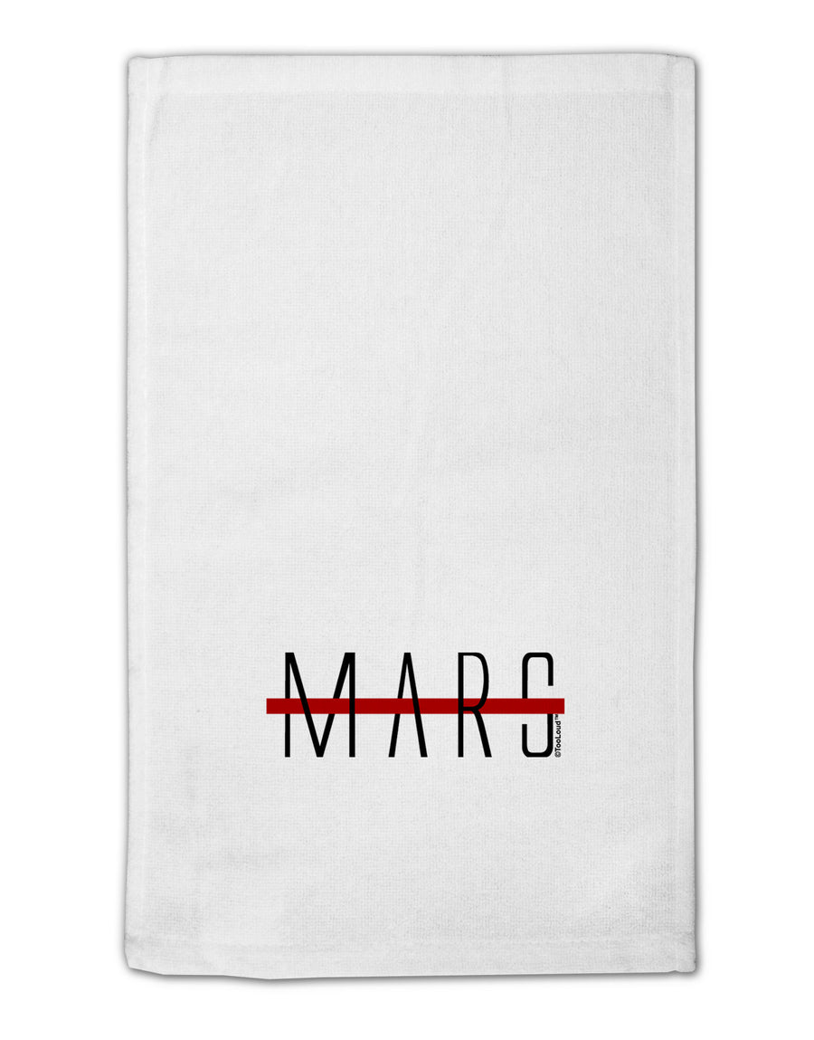 Planet Mars Text Only 11&#x22;x18&#x22; Dish Fingertip Towel-Fingertip Towel-TooLoud-White-Davson Sales