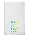 Suns Out Guns Out - Gradient Colors 11&#x22;x18&#x22; Dish Fingertip Towel-Fingertip Towel-TooLoud-White-Davson Sales