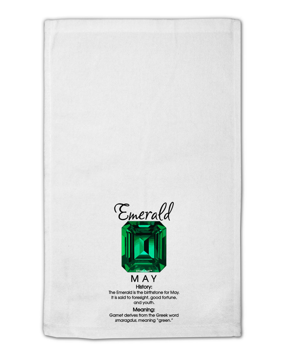 Birthstone Emerald 11&#x22;x18&#x22; Dish Fingertip Towel by TooLoud-Fingertip Towel-TooLoud-White-Davson Sales