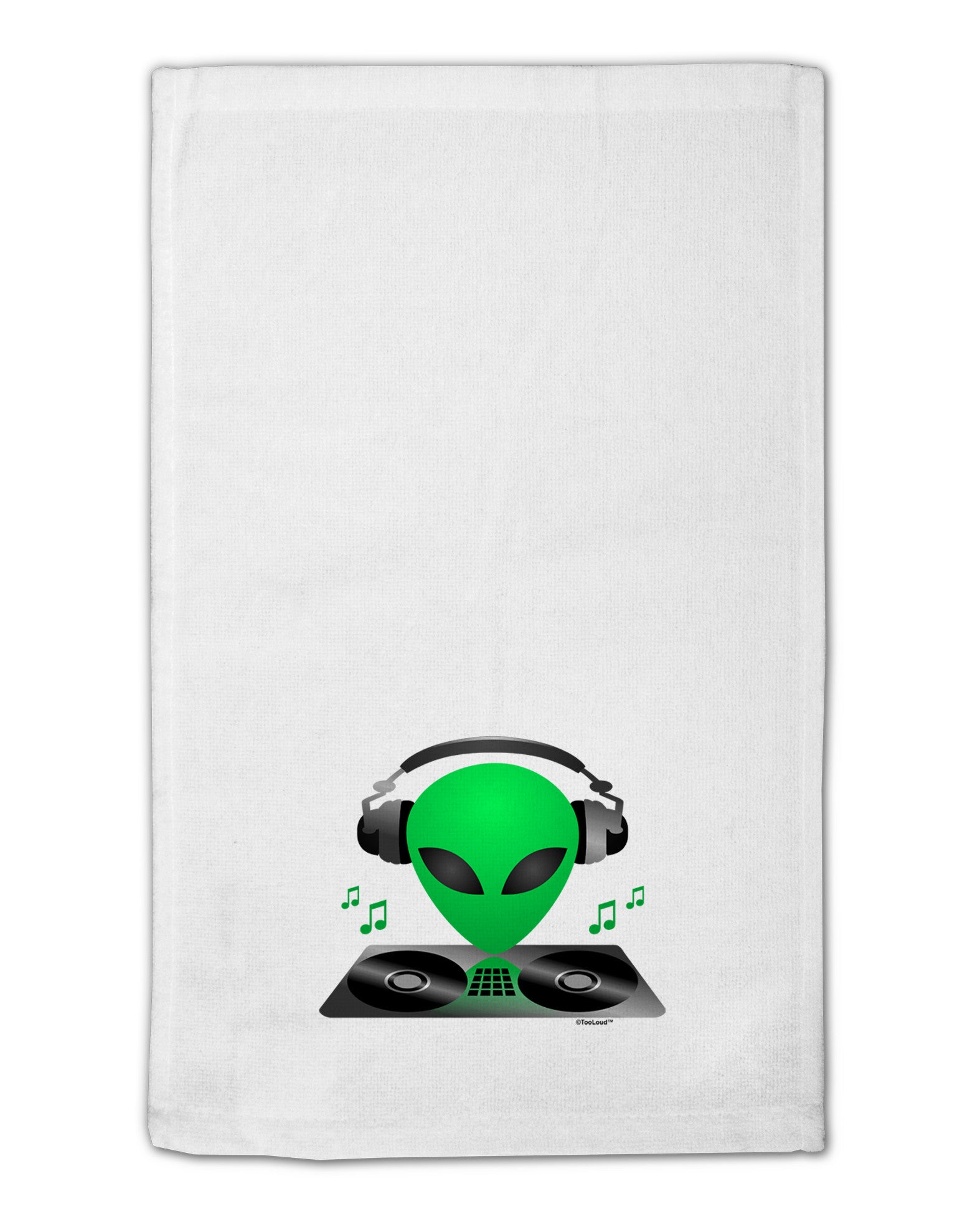 Alien DJ 11&#x22;x18&#x22; Dish Fingertip Towel-Fingertip Towel-TooLoud-White-Davson Sales