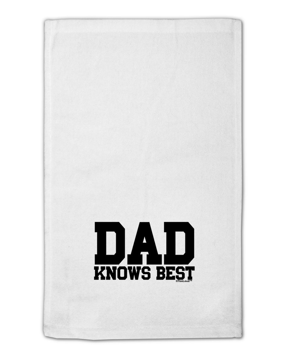 Dad Knows Best 11&#x22;x18&#x22; Dish Fingertip Towel by TooLoud-Fingertip Towel-TooLoud-White-Davson Sales