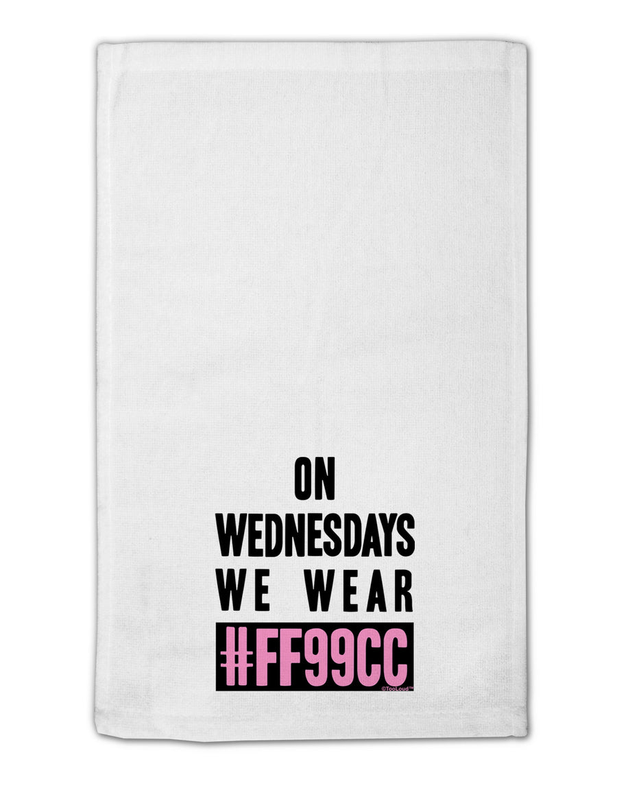 On Wednesdays We Wear FF99CC 11&#x22;x18&#x22; Dish Fingertip Towel-Fingertip Towel-TooLoud-White-Davson Sales