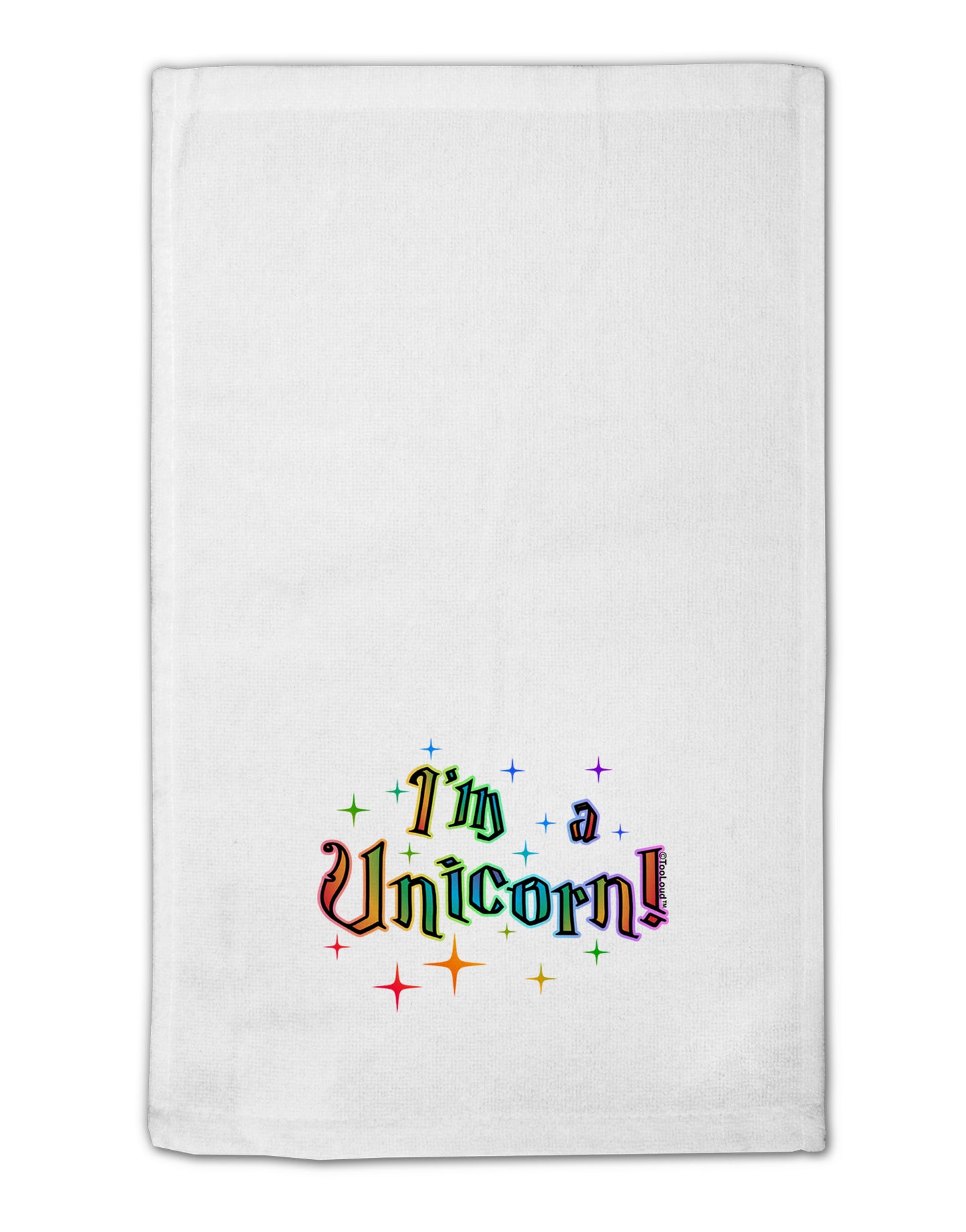 I'm a Unicorn Text 11&#x22;x18&#x22; Dish Fingertip Towel-Fingertip Towel-TooLoud-White-Davson Sales